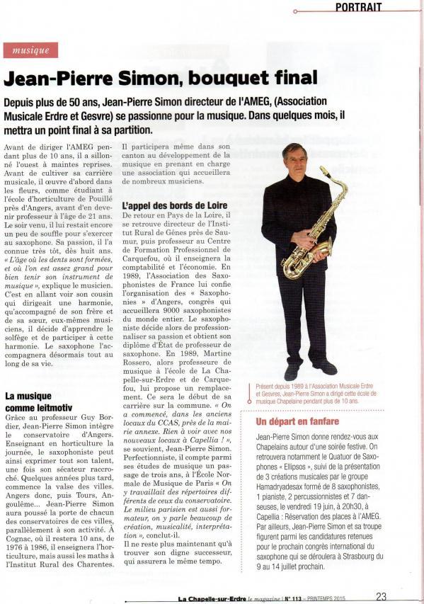 Revue la chapelle s erdre n 113 printemps 2015